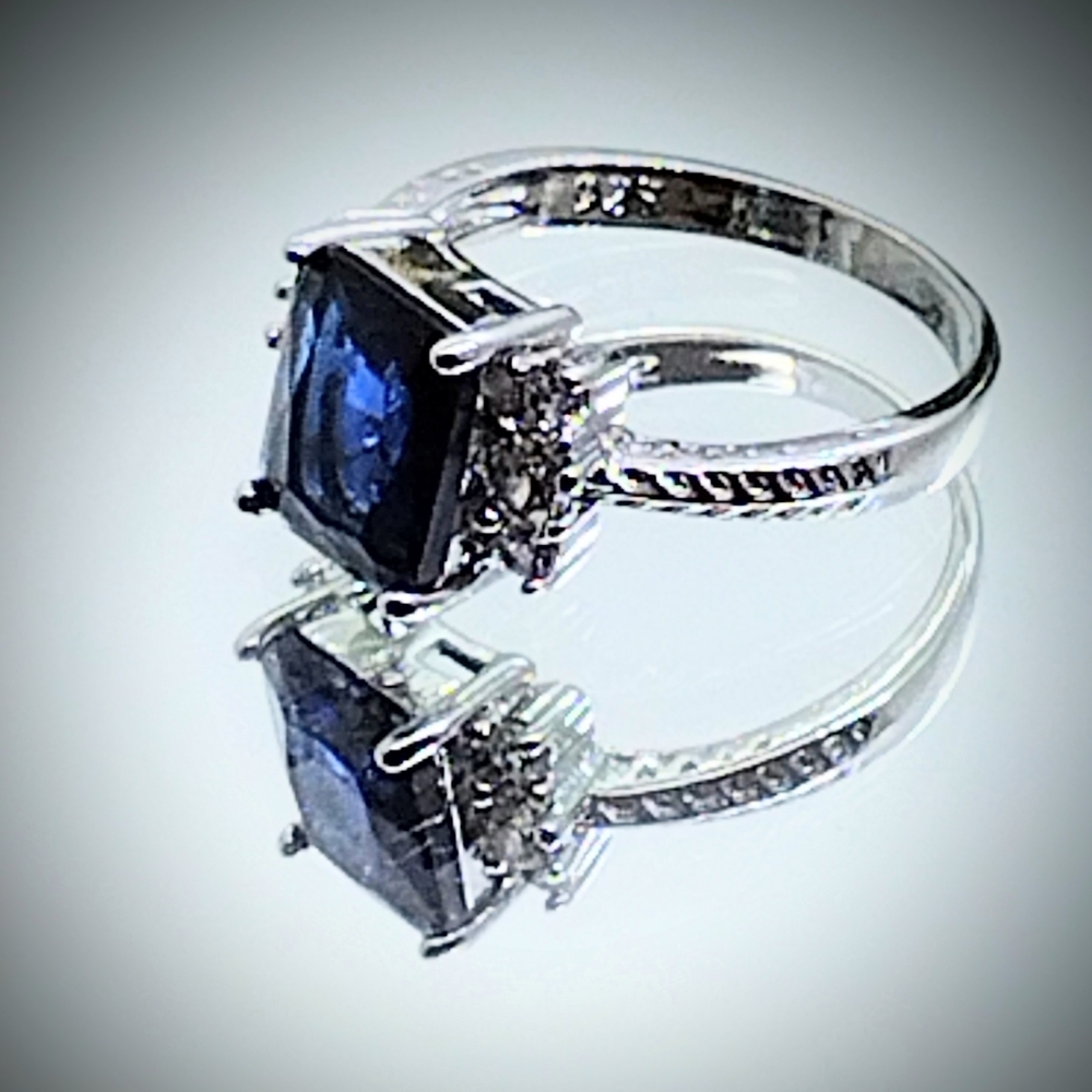 New Sterling Sapphire Colored Ring!